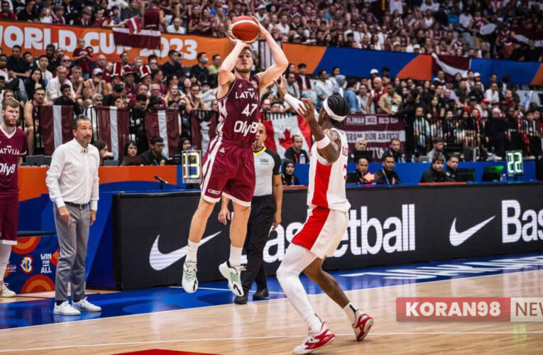 Ganasnya Timnas Basket Kanada Pecundangi Latvia di FIBA World Cup 2023 di Asia
